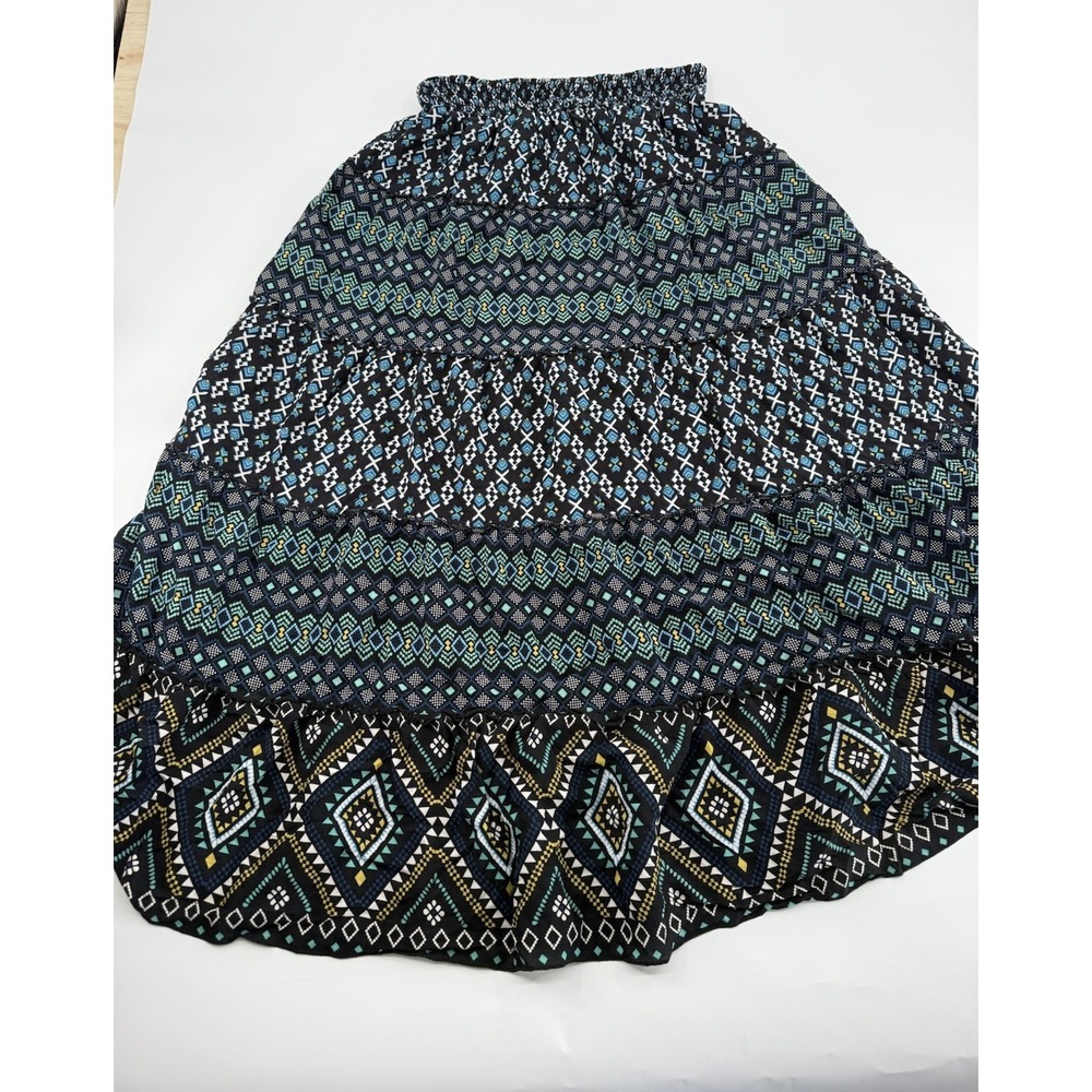 Women's APT 9 Long Skirt aztec print maxi Multi-Colored Size S - Picture 7 of 7